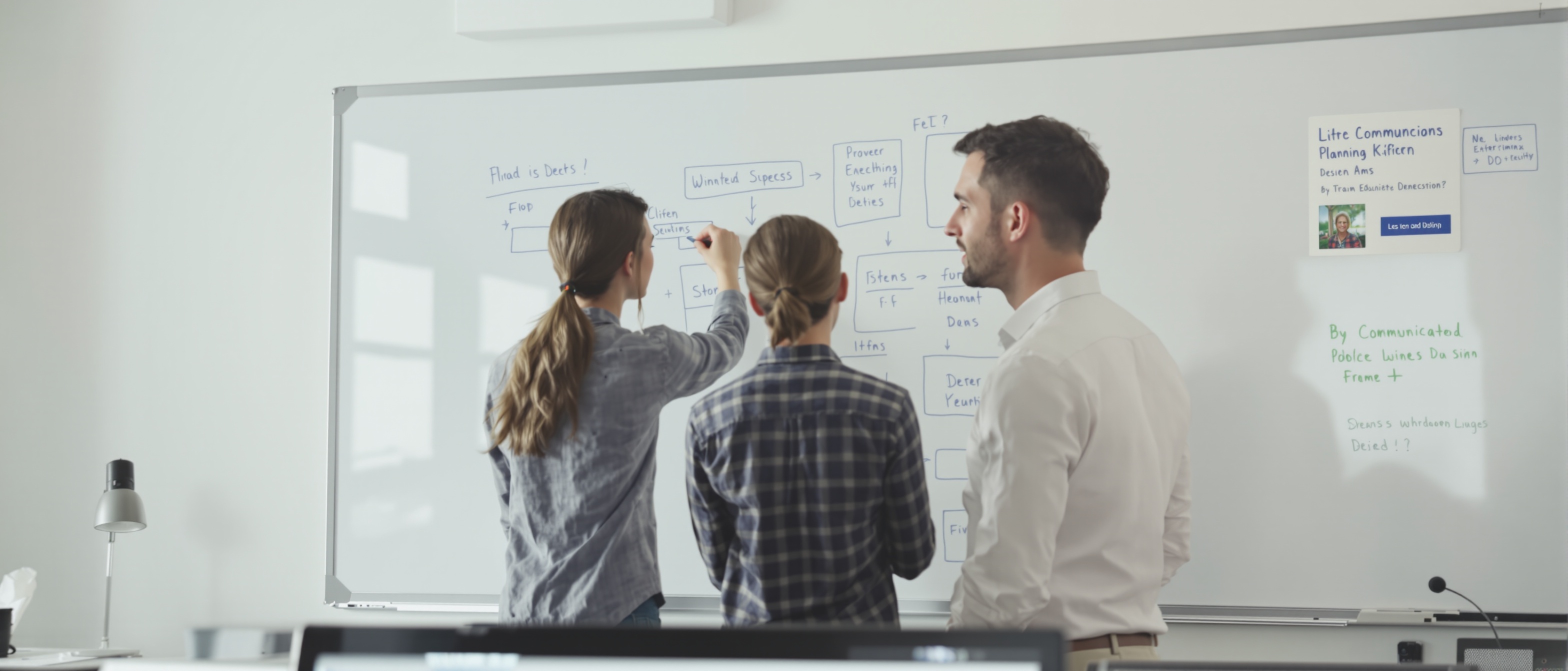 Workflow: Team in Besprechung mit klarer Aufgabenverteilung und Evidenz-Check